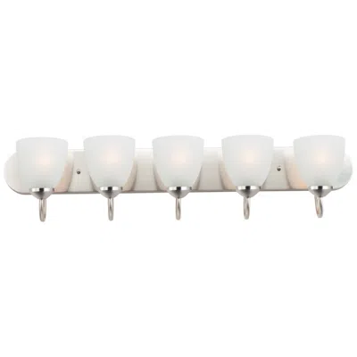 Maxim Axis 5-light Strip Bath Vanity - Satin Nickel