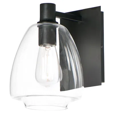 Maxim Babylon 10 1/4" High Black Wall Sconce