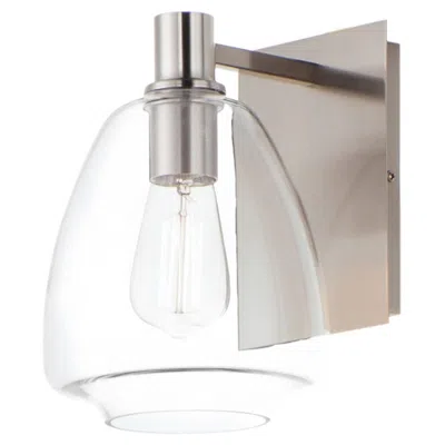 Maxim Babylon 10 1/4" High Satin Nickel Wall Sconce