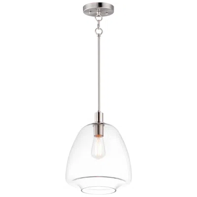 Maxim Babylon 1-light 11.5" Wide Satin Nickel Pendant Light
