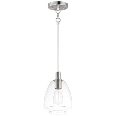 Maxim Babylon 1-light 7.25" Wide Satin Nickel Pendant Light
