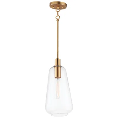 Maxim Babylon 1-light 7.5" Wide Satin Brass Pendant Light