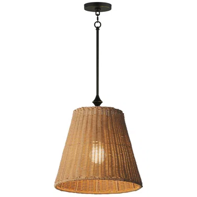 Maxim Baja 12" Natural/dark Bronze Single Pendant