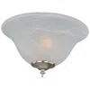 Maxim Basic-max 3-light 13" Wide Satin Nickel Ceiling Fan Light Kit In Gray