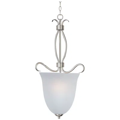 Maxim Basix 4-light 14" Wide Satin Nickel Pendant Light