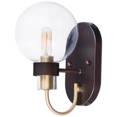Maxim Bauhaus 10 1/2" High Bronze Wall Sconce
