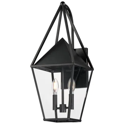 Maxim Bavaria 22 3/4" High Black Large 2-light Outdoor Wall Sconce