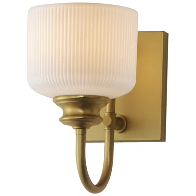 Maxim Bisque 10" High Natural Aged Brass Wall Sconce