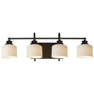 Maxim Bisque 32" Wide Oil-rubbed Bronze 4-light Bath Light