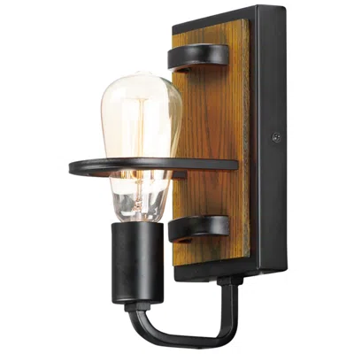 Maxim Black Forest 1-light 5.5" Wide Black/ashbury Wall Sconce