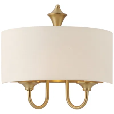 Maxim Bongo 13 1/2" High Natural Aged Brass Wall Sconce In Pink