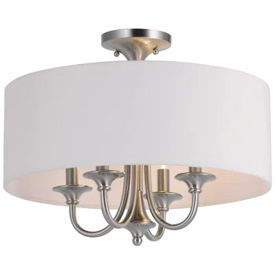 Maxim Bongo 18" Wide Satin Nickel 4-light Ceiling Light