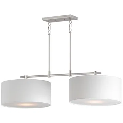 Maxim Bongo 2-light Pendant Satin Nickel