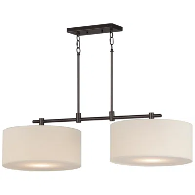 Maxim Bongo 42" Wide Oil-rubbed Bronze 2-light Linear Pendant