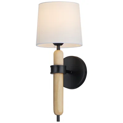 Maxim Bozeman 17 3/4" High Matte Black Wall Sconce