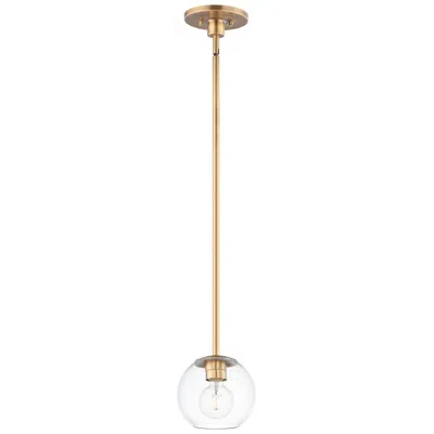Maxim Branch 1-light 7" Wide Natural Aged Brass Pendant Light