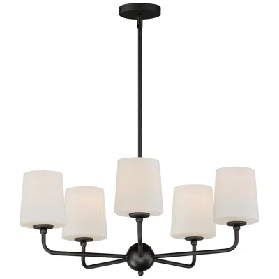 Maxim Bristol 26 1/2" Wide Anthracite 5-light Chandelier