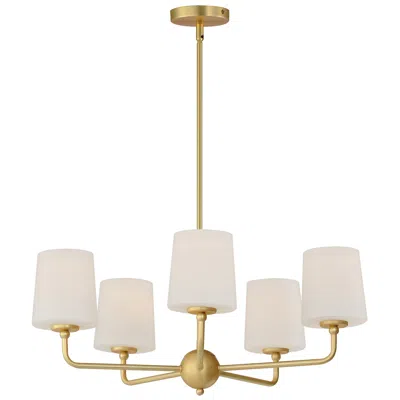 Maxim Bristol 26 1/2" Wide Satin Brass 5-light Chandelier