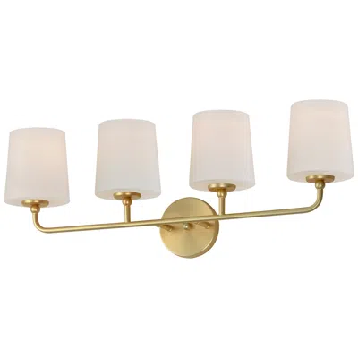 Maxim Bristol 28 1/2" Wide Satin Brass 4-light Bath Light