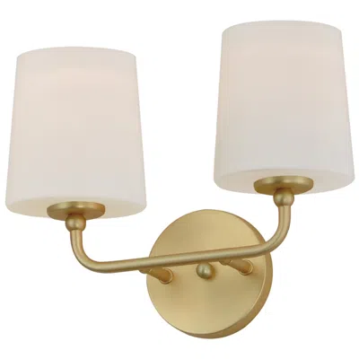 Maxim Bristol 2-light Sconce - Satin Brass