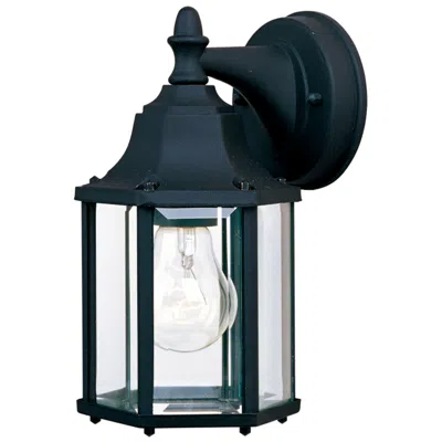 Maxim Builder Cast 10" High Black Outdoor Wall Light