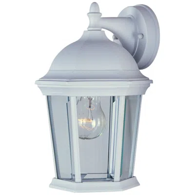 Maxim Builder Cast 12" High White Outdoor Wall Light In Blue