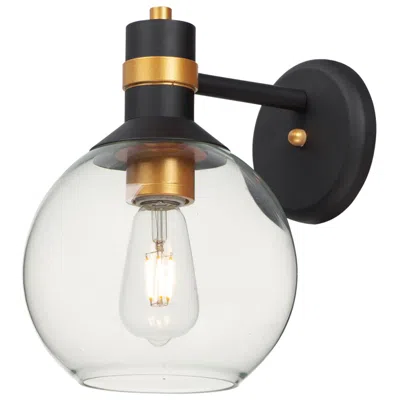 Maxim Cabin 10 3/4"h Bronze And Gold Led Outdoor Wall Light
