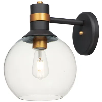 Maxim Cabin 13 1/4"h Bronze And Gold Led Outdoor Wall Light