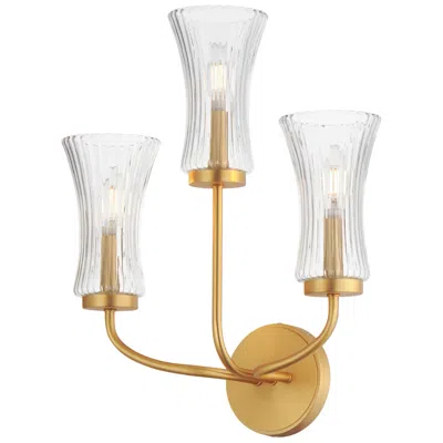 Maxim Camelot 3-light Sconce Brass