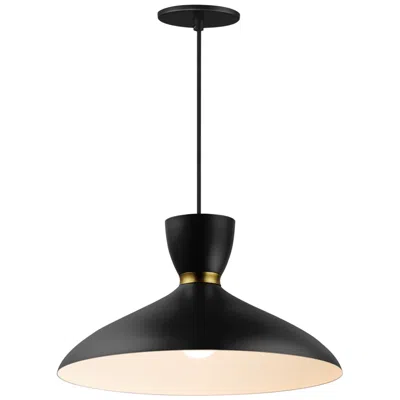 Maxim Carillon 15 3/4" Wide Black Satin Brass Pendant Light