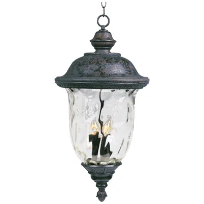 Maxim Carriage House Vx 24 1/2" High Oriental Bronze Hanging Light