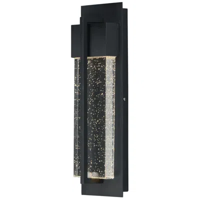 Maxim Cascade 13 3/4" High Black Led Outdoor Wall Light