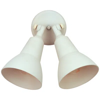 Maxim Cast Aluminum Wet Location White Finish Double Floodlight