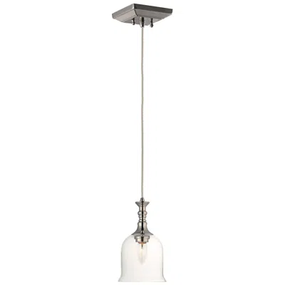 Maxim Centennial 1-light 6.25" Wide Polished Nickel Pendant Light