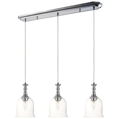 Maxim Centennial 34.3" Wide Nickel 3-light Modern Pendant Light
