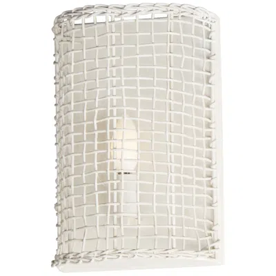 Maxim Cestino 12 1/4" High Weathered White 1-light Wall Sconce