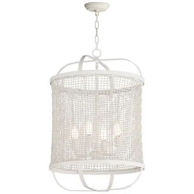 Maxim Cestino 19" Wide Weathered White Pendant