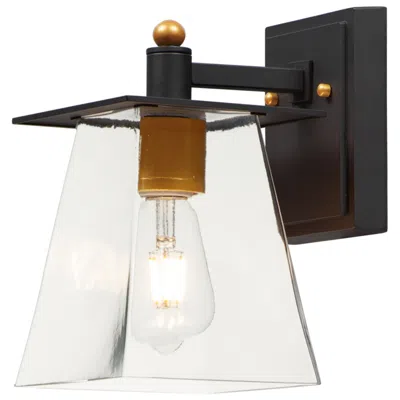 Maxim Chalet 10" High Bronze And Gold Led Outdoor Wall Light