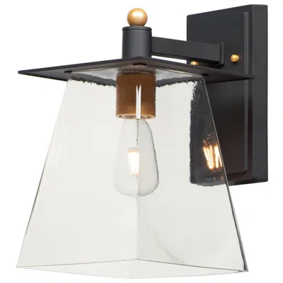 Maxim Chalet 13" High Bronze And Gold Led Outdoor Wall Light