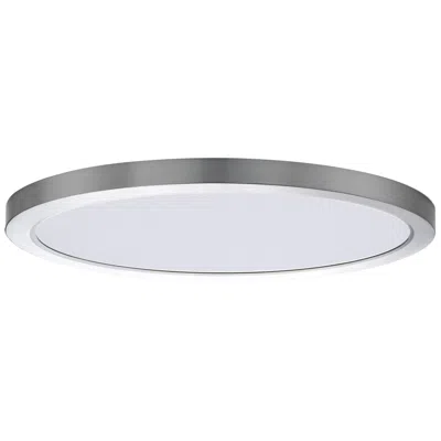 Maxim Chip 16" Satin Nickel 32w Rd Led Flush Mount