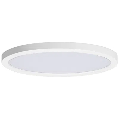 Maxim Chip 16" White 32w Round Led Flush Mount-3000k
