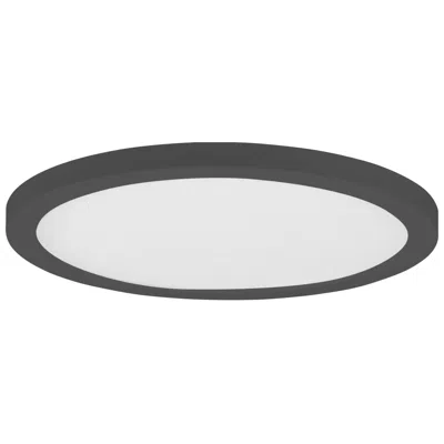 Maxim Chip 7" Black 15w Rd Led Ceiling Light - 5cct