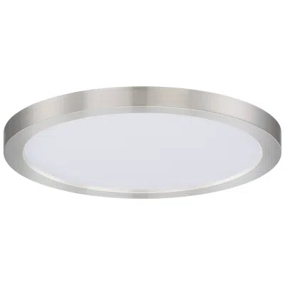Maxim Chip 9" Satin Nickel 18w Rd Led Ceiling Light 3000k