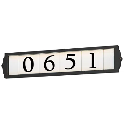 Maxim Classic 25" Wide Black Led Outdoor Wall-mount Address Frame