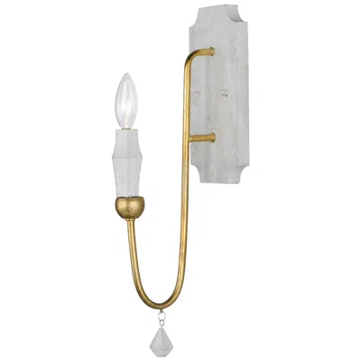 Maxim Claymore 1-light 4.75" Wide Claystone/gold Leaf Wall Sconce