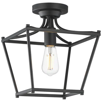 Maxim Clifton 10" Wide Black Single Pendant/semi-flush