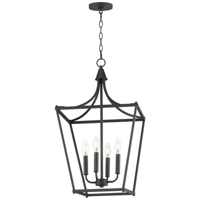 Maxim Clifton 16" Wide Black 4-light Pendant