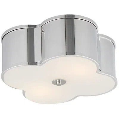 Maxim Clover 14" Wide Polished Nickel 2-light Flush Mount