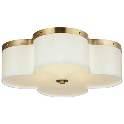 Maxim Clover 19 3/4" Wide Satin Brass Flush Mount Ceiling Light