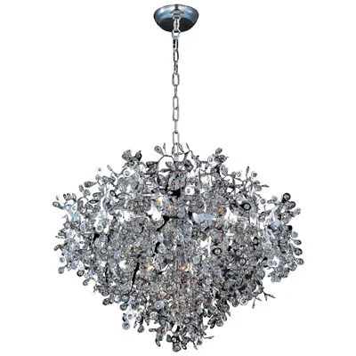 Maxim Comet 35" Wide Chrome And Crystal Chandelier